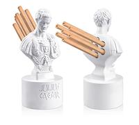 Jecery Ides of March Pot à crayons Julius Caesar Ides of March en résine avec buste de Jules César pour enseignant de bureau, organisateurs de bureau, décoration cadeau