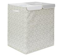 JECHERCHE UNE IDÉE - RG0006 Panier à Linge Double 50x41x57 cm, Rangement Pratique, Deux Compartiments pour Trier le Linge, Grande Capacité de Stockage, Design Tendance