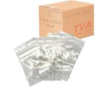 Jeco - Lot de 100 sachets à fermeture zip transparent format 18 x 25cm : 180 x 250 mm 50µ - qualité alimentaire