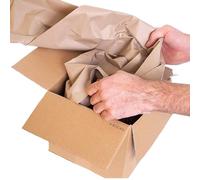 Jeco - Lot de 2 rouleaux de papier kraft froissé 30cm x 250m bourrage calage remplissage écologique protection colis en distributeur 100% recyclé et recyclable