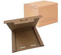 Jeco - Lot de 5 boites postales carton extra plates pour disque vinyle 33 tours étuis emballage éxpédition 320 x 320 x 10mm