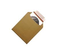 Jeco - Lot de 50 enveloppes en carton d'expédition marron format 180 x 195mm 450g/m² pochette rigide et résistante avec fermeture auto-adhésive