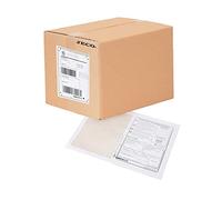 Jeco - Lot de 500 feuilles A4 avec étiquette autocollante Colissimo Chronopost intégrée 150 x 100 mm souche détachable prédécoupée micro perforations