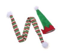 JECOMPRIS 1 Ensemble Décorations de Bouteille de Vin pour Noël Mini Chapeaux et Écharpes Santa Accessoires Festifs pour Créer Une Ambiance Joyeuse Lors de Vos Célébrations