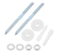 JECOMPRIS 1 Ensemble Kit de Montage pour Lavabo avec Vis de Fixation Haute Résistance Installation Securisée et Stable pour Lavabos Suspendus Montage Facile et Rapide des Vis