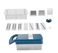 JECOMPRIS 1 ensemble Trancheuse Multifonctionnelle pour Légumes et Fruits Éplucheur et Râpe Inoxydable avec Lames pour Carottes Oignons et Salades Accessoire de Cuisine Pratique et Facile à