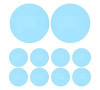 JECOMPRIS 10 autocollants filtres lumière chaude : disques ronds pour plafonnier - film adhésif pour panneaux - diffuseur de couleur DIY - filtres pour éclairage LED de scène (bleu ciel)