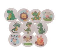 JECOMPRIS 10 feuilles Stickers de Pot Apprentissage pour Garçon Fille Réutilisables Sensibles Chaleur avec Motifs Animaux et Dinosaures Autocollants Étanches pour Propreté Garçons