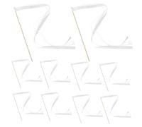 JECOMPRIS 10 Pièces Baguettes de Ruban Colorées pour Mariage avec Cloches Bâtons à Main pour Fête et Animation Décoration Cérémonie et