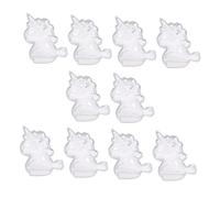 JECOMPRIS 10 pièces Boîtes à Bonbons Transparentes pour Fête Style Européen Conteneurs pour Dragées et Gourmandises pour Mariage Anniversaire et Shower