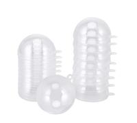 JECOMPRIS 10 Pièces Boule à Remplir en Plastique Transparent 50mm, Sphère Suspendue Divisible en Deux Parties pour Décoration DIY, Mariage et Saison des Fêtes