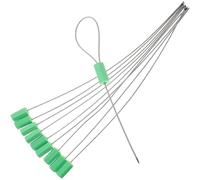 JECOMPRIS 10 pièces Colliers de Serrage Sécurité Câble avec Verrouillage Acier et Abs Étiquettes Anti-sabotage Auto-bloquantes Joint Haute Sécurité pour Expédition et Transport Vert