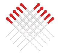 JECOMPRIS 10 Pièces Paille de Dégustation de Vin en Verre pour Vins Rouges, Accessoire Facile à Nettoyer, Maintien Saveur Originale, pour Événements de Dégustation