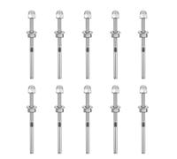 JECOMPRIS 10 pièces Tendeur Câble Inox Embout Sertissage Fil Acier Inoxydable Fixation Robuste pour Garde-corps Escalier Installation Facile et Résistance Corrosion