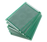 JECOMPRIS 10 Plaques de Circuit Imprimé Double Face, Carte Soudable Polyvalente en Résine et Fibre de Verre, 10 Pièces pour Expériences Électroniques Soi-même et Modèles
