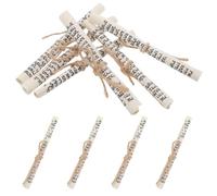 JECOMPRIS 10 Rouleaux de mezouza casher en hébreu, Papier de bénédiction imprimé pour Mitzvah, pour étui hébreu, décoration de Maison et de fêtes, 7,5 x 1 cm