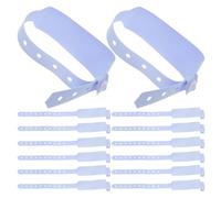JECOMPRIS 100 Bracelets D'identification Médicale en Pvc Jetables pour Adultes et Personnes Âgées, Résistants la Saleté, Facilitant les Processus Hospitaliers en Situation D'urgence