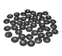 JECOMPRIS 100 Embouts en Mousse pour Écouteurs 18mm, Coussinets d'oreille de Rechange Noirs, Lot de 100 Pièces, Housses Confortables et Respirantes pour Casque Audio, Remplacement