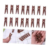 JECOMPRIS 100 pièces Mini Clips Naturels Pinces Utilitaires Polyvalentes pour Photos Vêtements et Projets DIY