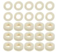 JECOMPRIS 100 pièces Rondes Joint Feutre Laine Patins Absorption Huile pour Équipement Mécanique Remplacement