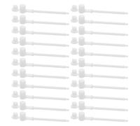 JECOMPRIS 100 Pièces Tiges de Rechange pour Éoliennes, Bâtons pour Fabriquer Un Moulin à Vent, Plastique Blanc, pour Projets DIY, Parcs et Aventures en Plein Air
