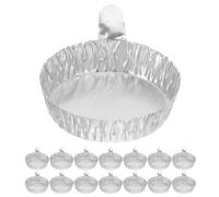 JECOMPRIS 100 Plateaux de Pesée Jetables en Aluminium 60x52x15 Mm Barquettes Aluminium pour Laboratoire Scientifique, Contenants pour Liquides et Mesures Précises en Milieu Industriel