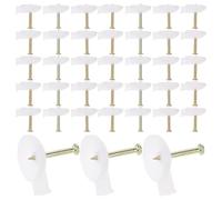JECOMPRIS 100 Punaises Métalliques pour Murs 18 MM Clous de Fixation en Acier pour Porte Papier Peint et Rideaux Lot de 100 Pièces Clous à Ciment pour Maçonnerie Fixation Murale
