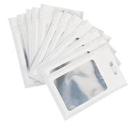 JECOMPRIS 100pièces Pochettes à Bijoux Transparentes Sachets Zippés Étanches pour Rangement Accessoires Électroniques Pratiques Et Réutilisables