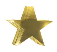 JECOMPRIS 12 Étoiles en Papier Doré Découpé, Décorations Suspendues pour Fêtes, Mariage et Anniversaire, Accessoires D’étoiles D’Or pour Décor de Fond Festif, Lot de 12 Pièces Étoiles