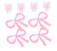 JECOMPRIS 12 Pièces Étiquettes de Verre à Vin Acrylique avec Nœud Marqueurs de Boissons Autocollants pour Décoration de Fête Anniversaire et Mariage Accessoires Colorés pour Entre Filles