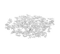JECOMPRIS 130 Breloques Lettres Mini en Métal Argenté Anneaux, Résistantes à L'usure, pour Création de Bijoux Diy, pour Bracelets et Célébrations