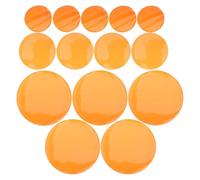 JECOMPRIS 15 filtres de lumière en gel transparents, correcteurs de couleur, films colorés ronds auto-adhésifs en plastique pour éclairage, vidéo, photo et scène (orange)