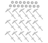 JECOMPRIS 15ensembles Vis à Bascule Et Écrous à Oreilles Acier Au Pour Cloisons Sèches Cadres Étagères Et Miroirs Kit Assortiment Ancrages Pour Éviers Et Luminaires