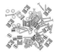JECOMPRIS 18 Pcs Guide-cordes de Tête de Basse en Métal Argenté pour Guitare Électrique et Acoustique, Attaches-cordes Vintage pour Alignement Précis et Notes Prolongées, pour Pièces