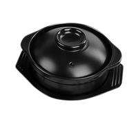 JECOMPRIS 1Ensemble Marmite Céramique Couvercle Plateau Pot Coréen à Haute Température pour Cuisson à Sec Ragoût Parfait pour Noodles Ramen