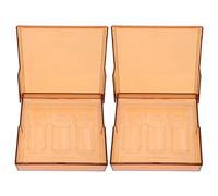 JECOMPRIS 2 Pièces Ampoule Organizer Case Light-resistant Sample Storage Box With Impact Protection For Vials And Trial Bottles