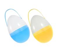 JECOMPRIS 2 Pièces Boîte à Œufs de Pâques Portable en PP de 25 Cm avec Poignée, Facile à Transporter Suspendre, Chasse aux Œufs Activités Créatives