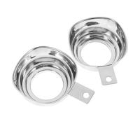 JECOMPRIS 2 pièces Entonnoir Large Ouverture Inox Transfert Huile et Confiture Facile Robuste et Nettoyage pour Bouteilles Larges et Cuisine Propre