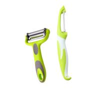 JECOMPRIS 2 pièces Éplucheur Acier Inoxydable Ensemble pour Fruits et Légumes Ustensile de Cuisine Pratique pour Maison Cuisines et Restaurants