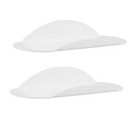 JECOMPRIS 2 Pièces Étagères Murales Flottantes avec Haut Parleur Intégré Rangement Pratique pour Chambre Salon Cuisine Bureau Étagère Décorative Multifonctionnelle