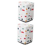 JECOMPRIS 2 Pièces Housse De Canapé D'extérieur Sécheuse Couvercle Anti-rondelle Couvercle De Laveuse à Chargement Frontal Housse Zippée Pour Machine à Laver À Clapet Imperméable Couvrir