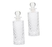 JECOMPRIS 2 pièces Lot de Bouteilles Verre Transparent pour Aromathérapie Diffuseur Parfum Maison Support Fleurs Décoratives Accessoires Brumisateur Rechargeable