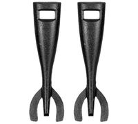 JECOMPRIS 2 pièces Pince Fonte pour Plaque de Cuisson Clip Multifonction Antidérapant et Résistant Chaleur Ustensile Réutilisable pour Barbecue Grillades et Teppanyaki