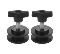 JECOMPRIS 2 Pièces Support de Chaîne de Vélo Noir pour Nettoyage | Stabilisateur de Chaîne, Usage Polyvalent, Plastique et Métal, Compatible Chaîne Vélo, Transport