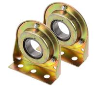 JECOMPRIS 2 Pièces Support de Roulement en Fer pour Ventilation de Serrage Agricole, Logement de Poulie Stable, Adapté aux Cadres et Ventilateurs pour Exigences de Plantation