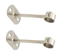 JECOMPRIS 2 pièces Support de Tringle Acier Inoxydable pour Rideaux et Penderie Fixation Plafond Robuste et Adapté Tringles Lot