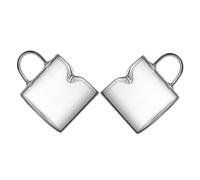 JECOMPRIS 2 pièces Verres à Espresso Verre Borosilicate avec Double Bec Verseur Lot de Tasses Transparentes Résistantes Chaleur pour Service Précis Du Café