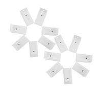 JECOMPRIS 20 pièces Support de Montage pour Rails de Rideaux Incurvés Lot pour Installation Au Plafond Accessoires Polyvalents pour Rails de Rideaux Facile à Installer avec Guide Détaillé