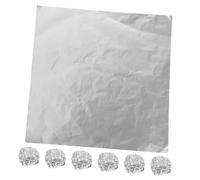 JECOMPRIS 200 Pièces Papier Aluminium Argenté Brillant pour Bonbons et Feuilles Légères et Découpables Sécurisé et Polyvalent pour Confiseries et Pâtisseries
