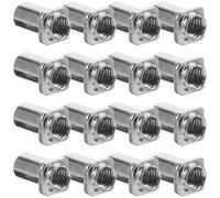 JECOMPRIS 20pcs Écrous Pivotants pour Tambour de Sol Écrous Pivotants de Remplacement Tom Lug Fonction Pratique Résistant la Saleté Forme Délicate Accessoire Batterie Musique Usage